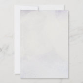 Romantische Lavendel Wisteria 'Save the Date' Aankondiging (Achterkant)