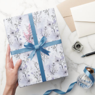 Romantische lavendelbloemen cadeaupapier