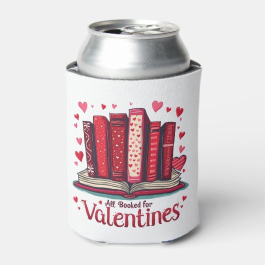 Romantische leesstemming Cozy Valentijns cadeau Blikjeskoeler (Blikje Voorkant)