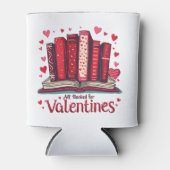 Romantische leesstemming Cozy Valentijns cadeau Blikjeskoeler (Voorkant)