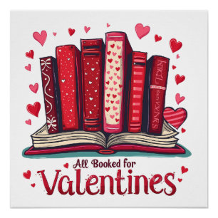 Romantische Leeszin Cozy Valentijns Cadeau Perfect Poster