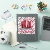Romantische Leeszintuigen Cozy Valentijns Cadeau Sticker (iPad Cover)