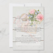 Romantische lente bloem bruiloft Routebeschrijvin Kaart (Voorkant)