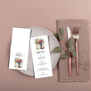 Romantische Lente Bloemen Vaas Vrijgezellenfeest M Kaart
