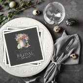 Romantische Lente Bloemen Vaas Vrijgezellenfeest Servet