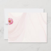 Romantische Lente Bruiloft Wildbloem Reactiekaarte RSVP Kaartje (Achterkant)