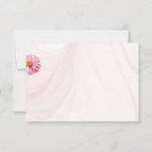 Romantische Lente Bruiloft Wildbloem Reactiekaarte RSVP Kaartje (Achterkant)