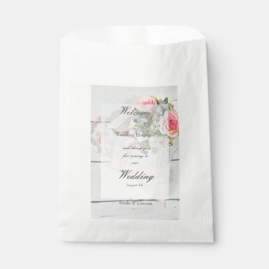 Romantische  lente, geschikt voor bruiloft bedankzakje (Voorkant)