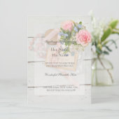 Romantische  lente, geschikt voor bruiloft kaart (Staand voorkant)