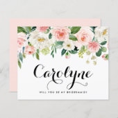 Romantische lentevloerbloemen zullen je zijn (Voorkant / Achterkant)