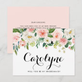 Romantische lentevloerbloemen zullen je zijn briefkaart (Voorkant / Achterkant)