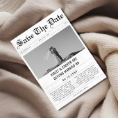 Romantische Leuke Foto Unieke Trouwkrant Save The Date