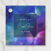 Romantische levenslange bruiloft met vlinders bedankjes labels (Voorkant)