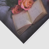 Romantische lezing met vrije Rozen Tissuepapier (Detail)