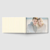 Romantische lichtblauwe strandfoto gastenboek (Volledig)