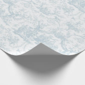 Romantische  lichtblauwe toile Gift Cadeaupapier (Hoek)