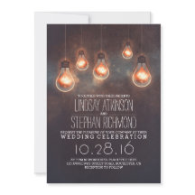 romantische lichten  huwelijksuitnodiging