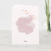Romantische Liebeskarte mit Paar im Aquarell-Stil Kaart (Achterkant)