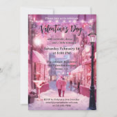 Romantische lief roze Schattigee Valentijnsdag Kaart (Voorkant)