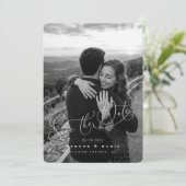 Romantische liefde bewaar de datum save the date (Staand voorkant)