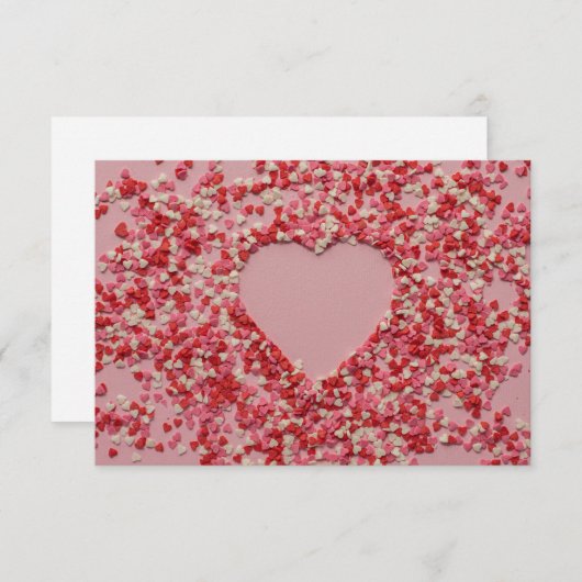Romantische liefde briefkaart voor hem (Voorkant / Achterkant)