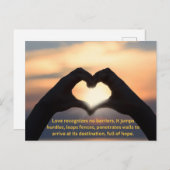 Romantische Liefde Cadeaukaart Feestdagenkaart (Voorkant / Achterkant)