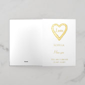 Romantische liefde citaat hart folie wenskaart (Buiten Laag)