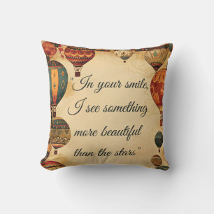 Romantische liefde citaat Typografie-Jubileum Gift Kussen