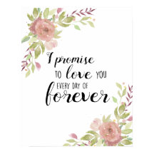 romantische liefde citeert waterverf roze bloemen 