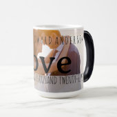 Romantische Liefde Foto Mok bruiloften (Voorkant rechts)