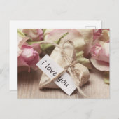 Romantische Liefde Gift voor haar Feestdagenkaart (Voorkant / Achterkant)