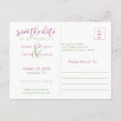 Romantische liefde hangt in de lucht Save The Date Aankondigingskaart (Achterkant)