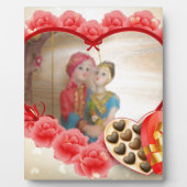 Romantische liefde Hart Art Print Fotoplaat (Voorkant)