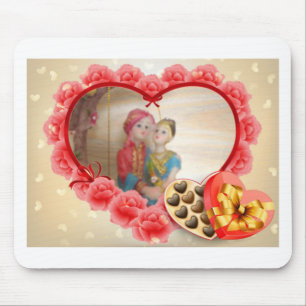 Romantische liefde Hart Art Print Muismat