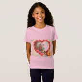 Romantische liefde Hart Art Print T-shirt (Voorkant volledig)
