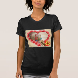 Romantische liefde Hart Art Print T-shirt
