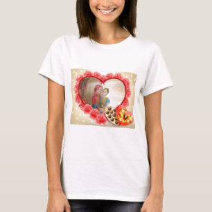Romantische liefde Hart Art Print T-shirt