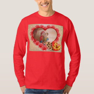 Romantische liefde Hart Art Print T-shirt