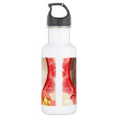 Romantische liefde Hart Art Print Waterfles (Achterkant)