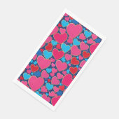 Romantische Liefde Hart Feest Bruiloft Badkamer Servet (Hoek)