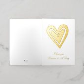 Romantische liefde hart voor altijd folie wenskaart (Buiten Laag)