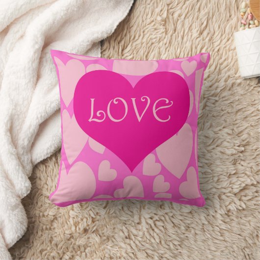 Romantische Liefde Harten Sierkussen (Deken)