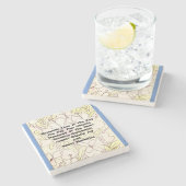 Romantische liefde is de sleutel stenen onderzetter (Zijkant)