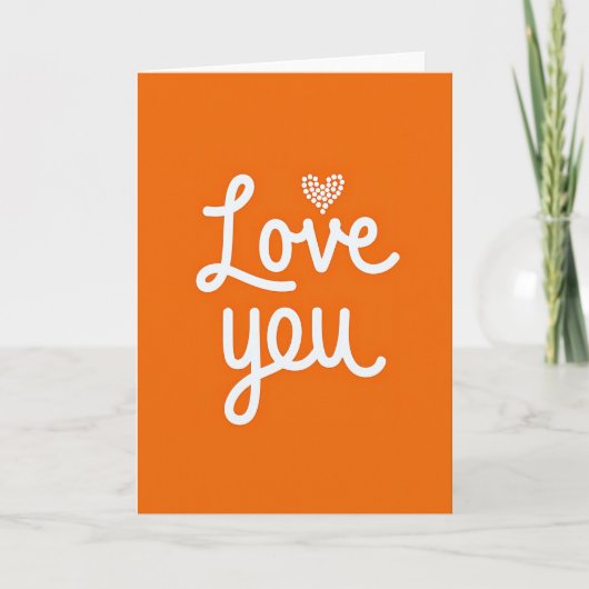 Romantische Liefde Je Stippelkaart Kaart (Voorkant)