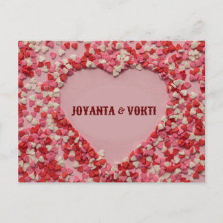 Romantische liefde Joyanta & vokti cadeaubon Briefkaart