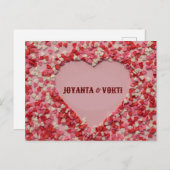 Romantische liefde Joyanta & vokti cadeaubon Briefkaart (Voorkant / Achterkant)