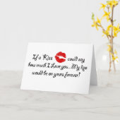 Romantische liefde kus citaat Kussen Romantiek aan Kaart (Gele Bloem)