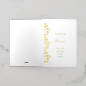 Romantische liefde Mini Hearts Folie Wenskaart (Buiten Laag)