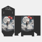 Romantische liefde op wolk negen sprookjeshuwelijk bedankdoosjes (Ongevouwen)