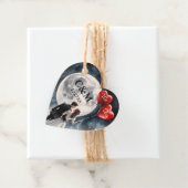 Romantische liefde op wolk negen sprookjeshuwelijk bedankjes labels (In situ)